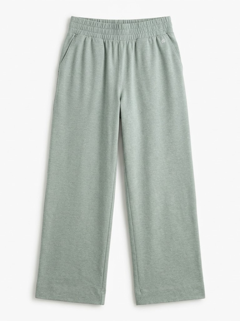 GapFit Women’s Brushed Tech Jersey Sweatpants (Size M) Green Pull-On Pockets